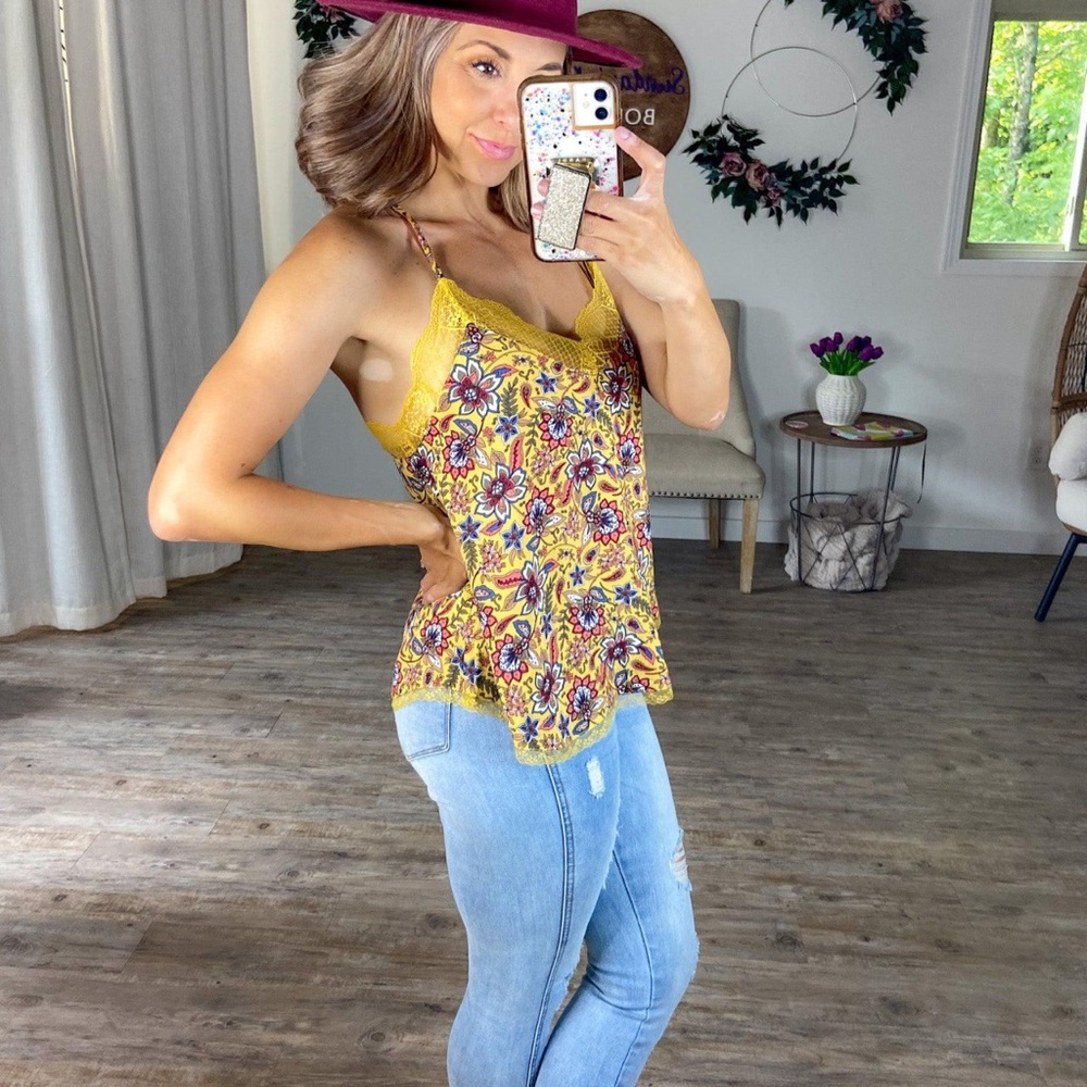 Floral Lace Tank Top